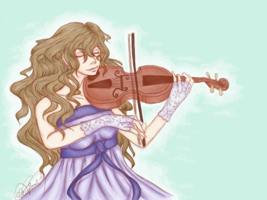Sketch: Violin Girl 